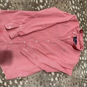 YOUTH Vineyard Vines Red Gingham Shirt